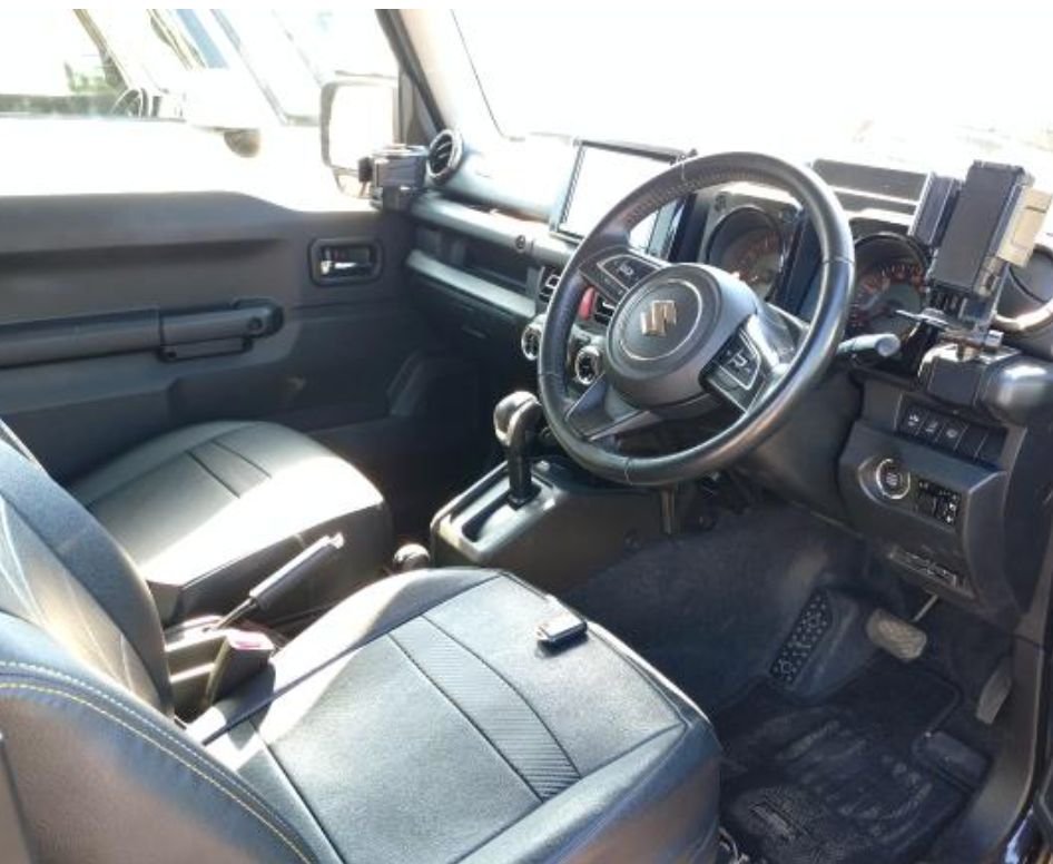 Right-hand-drive interior with seat covers