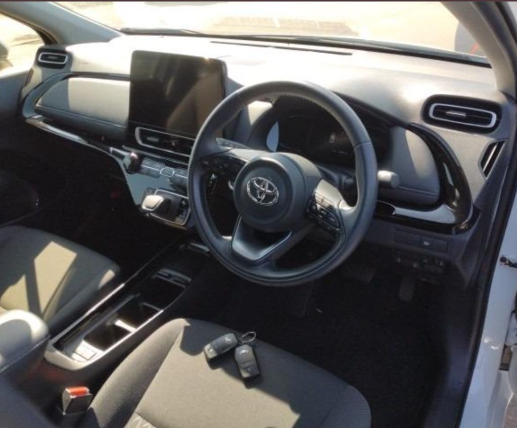Right-hand-drive interior with touchscreen