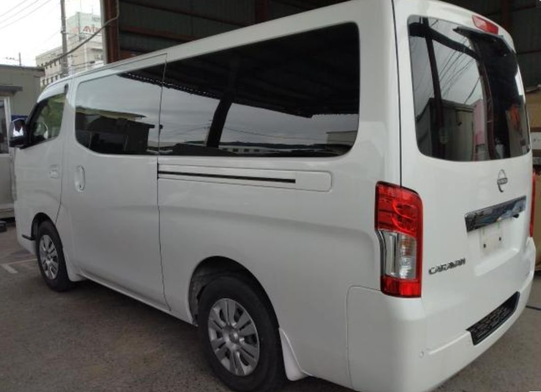 Rear left of the Nissan Caravan