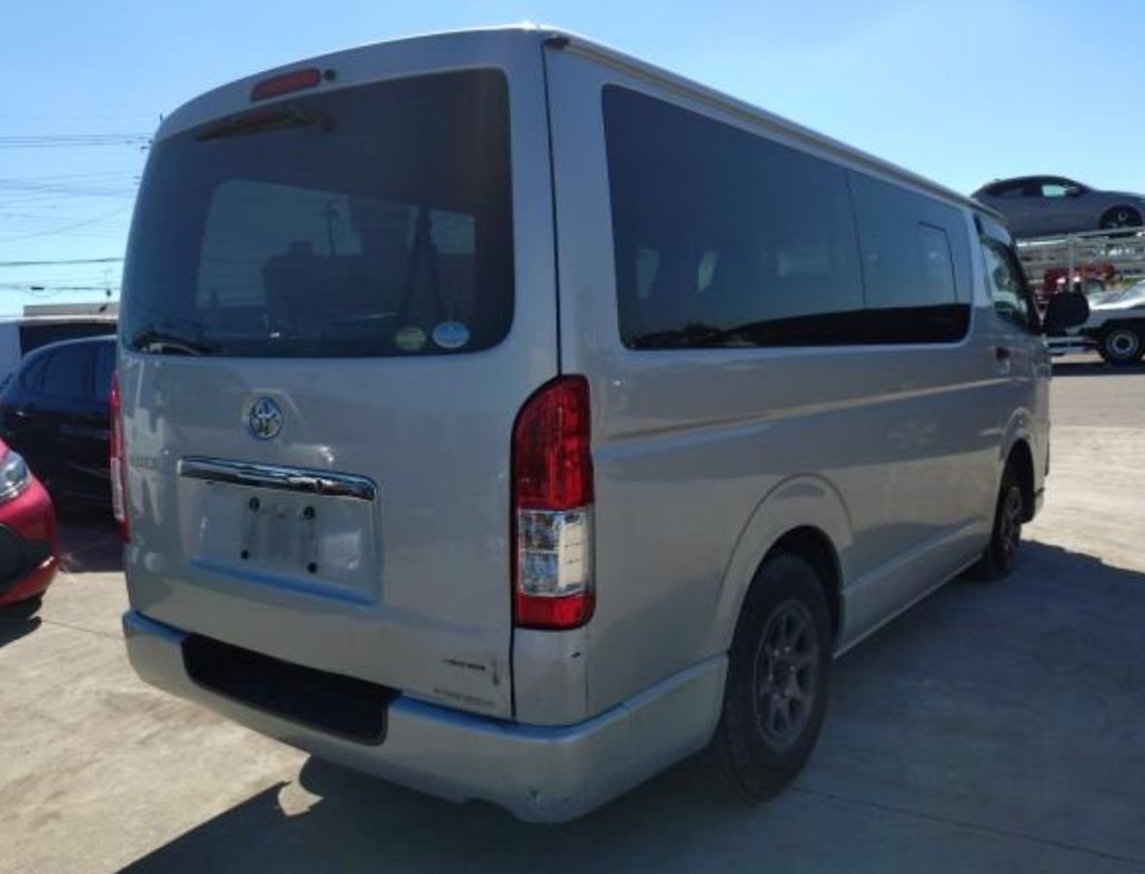 Rear right of the Toyota Hiace