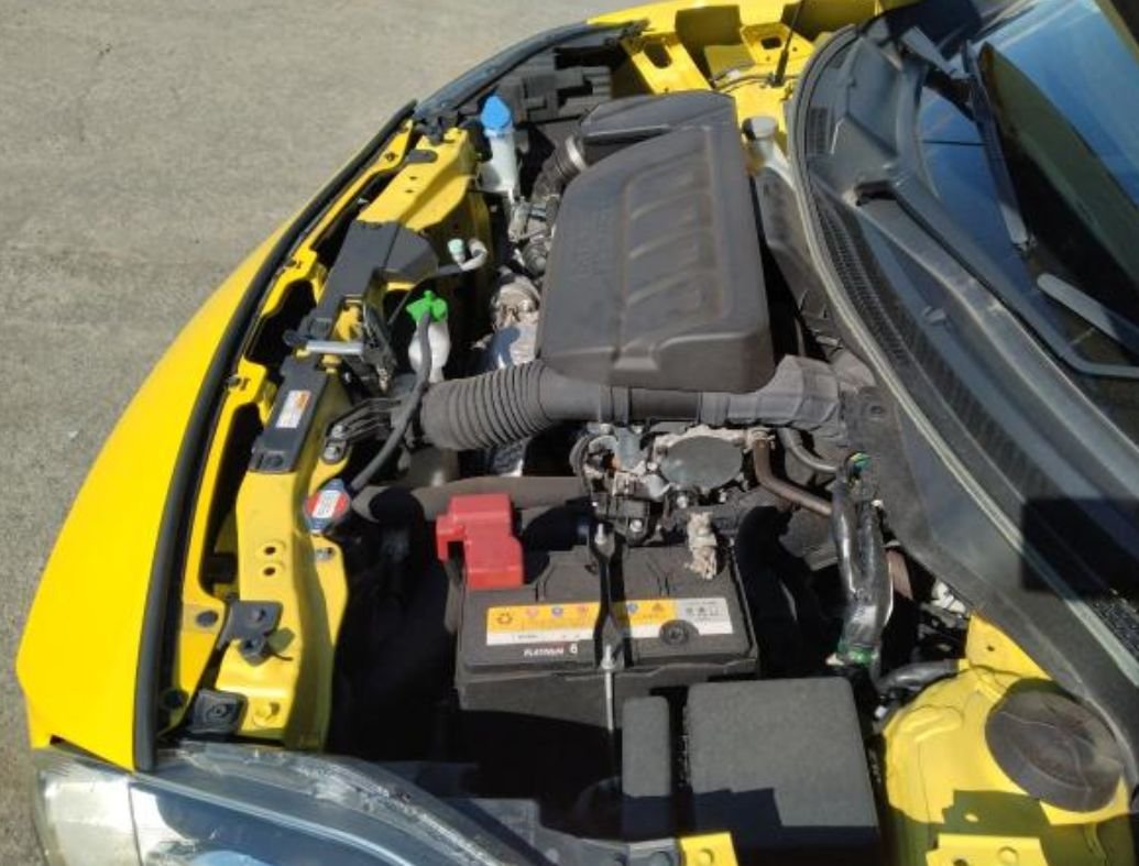 Engine bay of the 1.4 L turbo engine