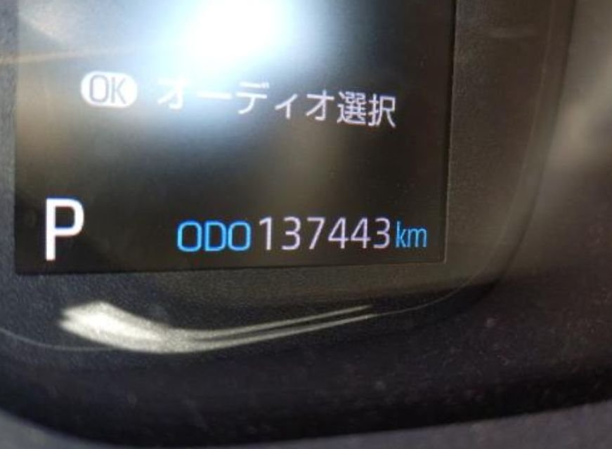 Odometer showing 137,443 km