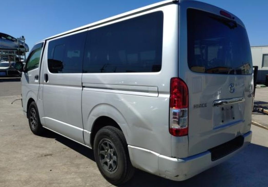 Rear left of the Toyota Hiace